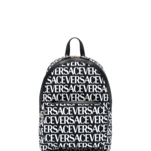 Versace logo-print backpack