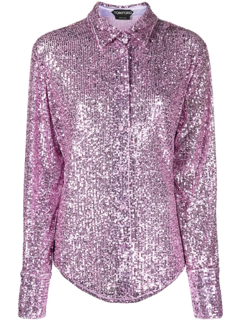 TOM FORD sequin-embellished long-sleeve shirt