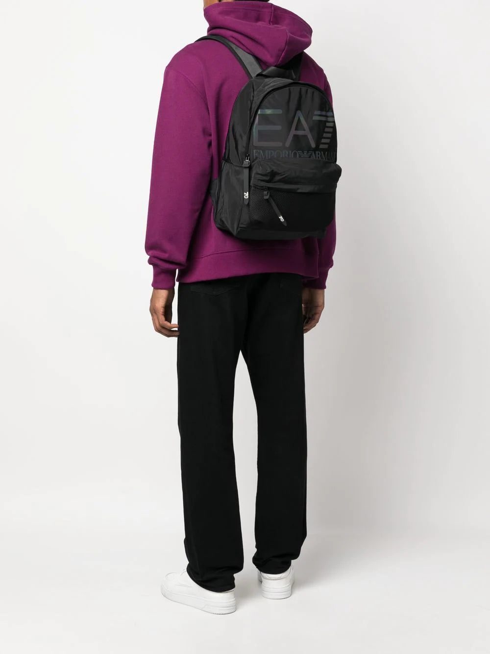 Emporio Armani logo-print backpack - Image 2