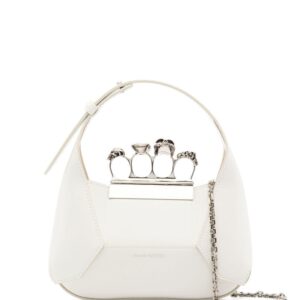 Alexander McQueen Jewelled Hobo leather mini bag