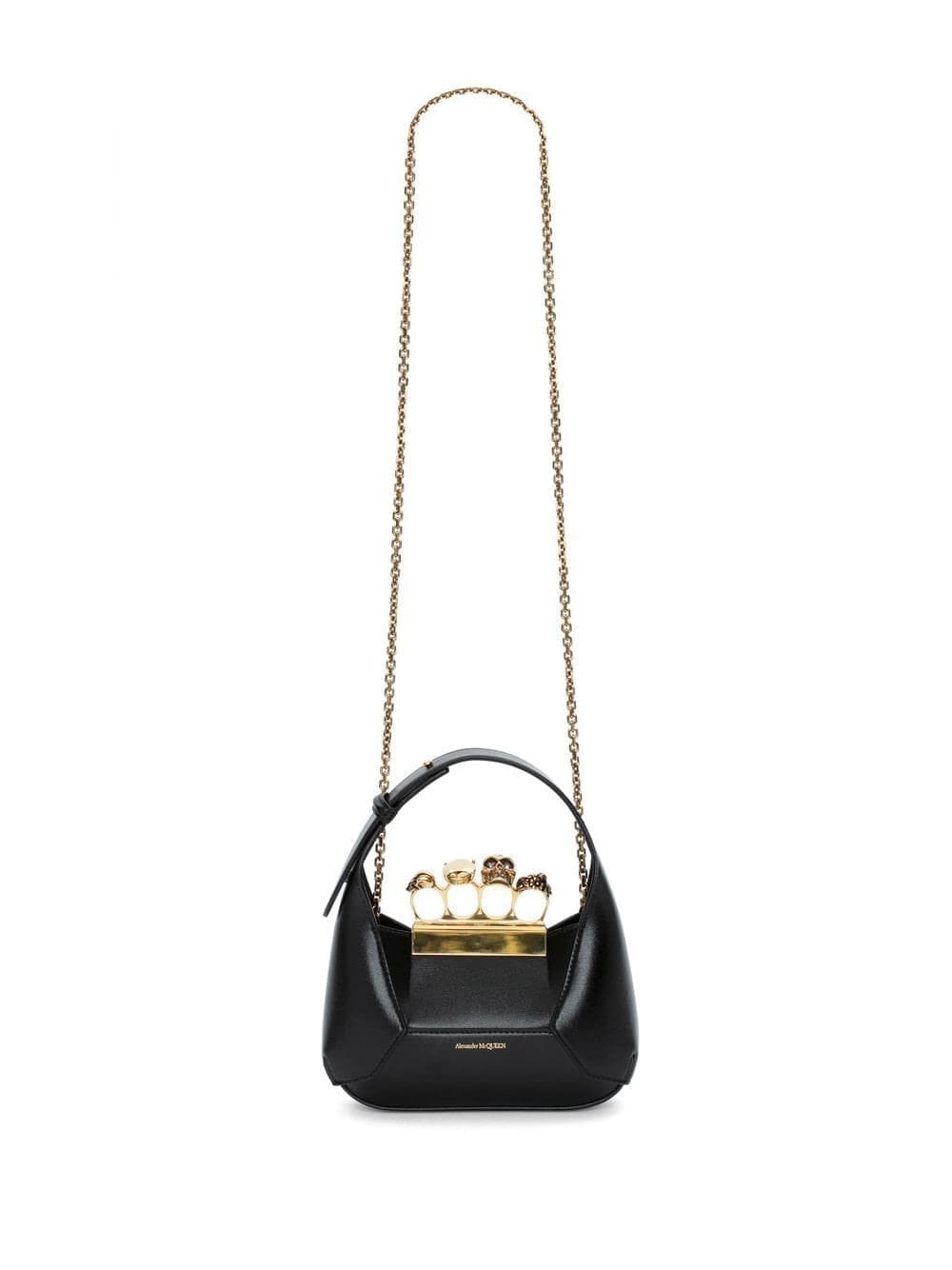 Alexander McQueen Jewelled Hobo leather mini bag - Image 5