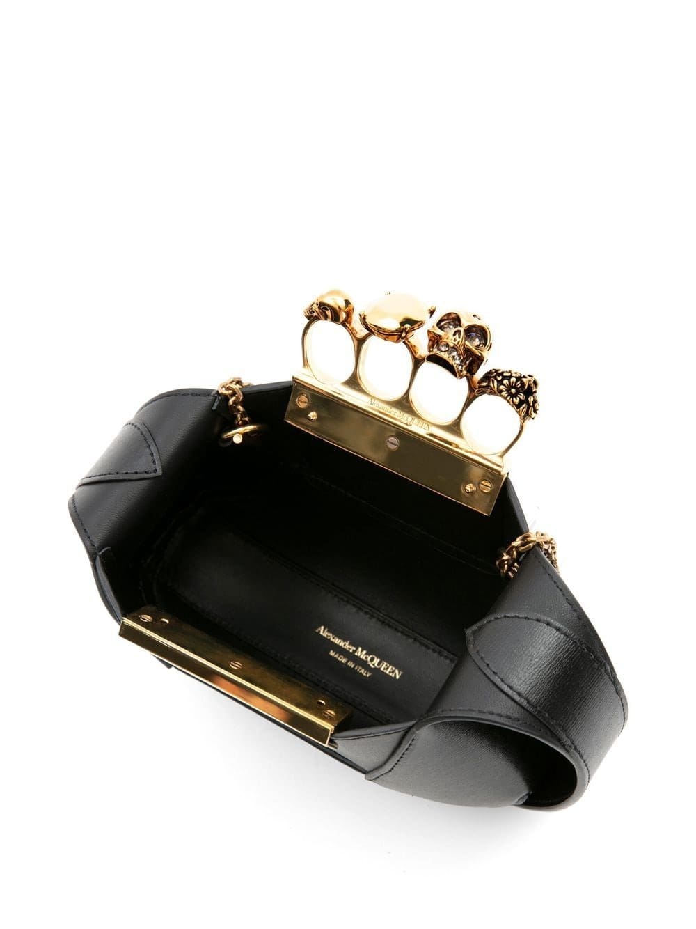 Alexander McQueen Jewelled Hobo leather mini bag - Image 4