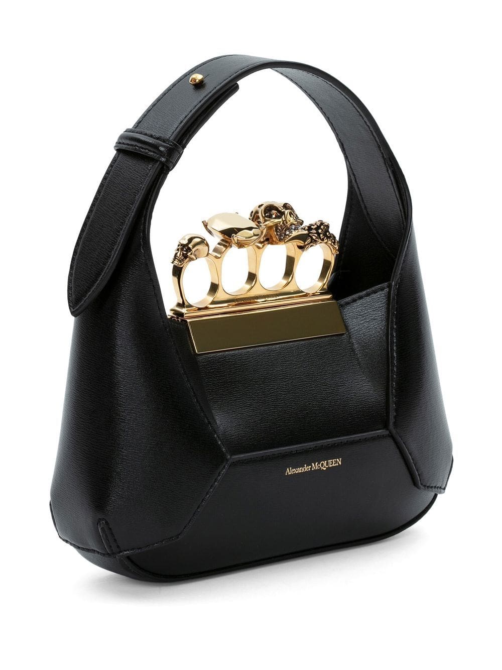 Alexander McQueen Jewelled Hobo leather mini bag - Image 3