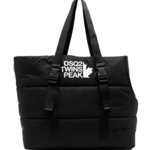 DSQUARED2 logo-print padded tote bag