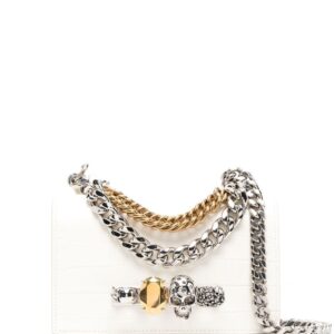 Alexander McQueen leather chain-link crossbody-bag