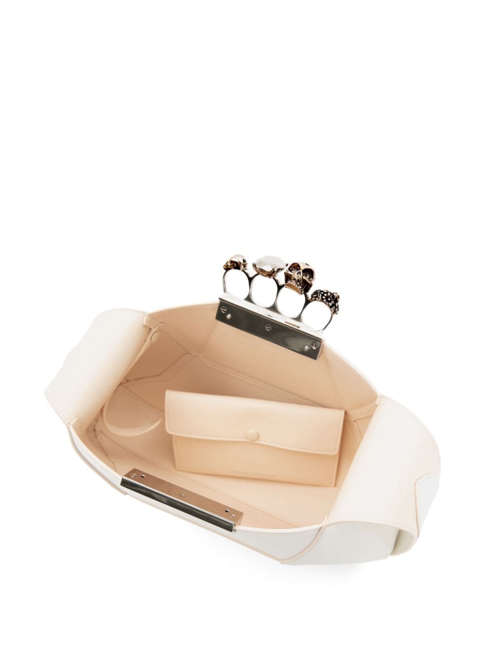 Alexander McQueen Jewelled Hobo leather tote bag - Image 4