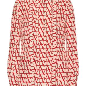 Valentino Garavani Toile Iconographe crepe de chine shirt