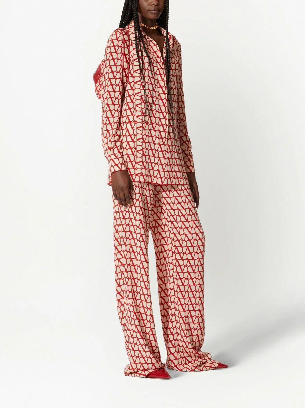 Valentino Garavani Toile Iconographe crepe de chine shirt - Image 2