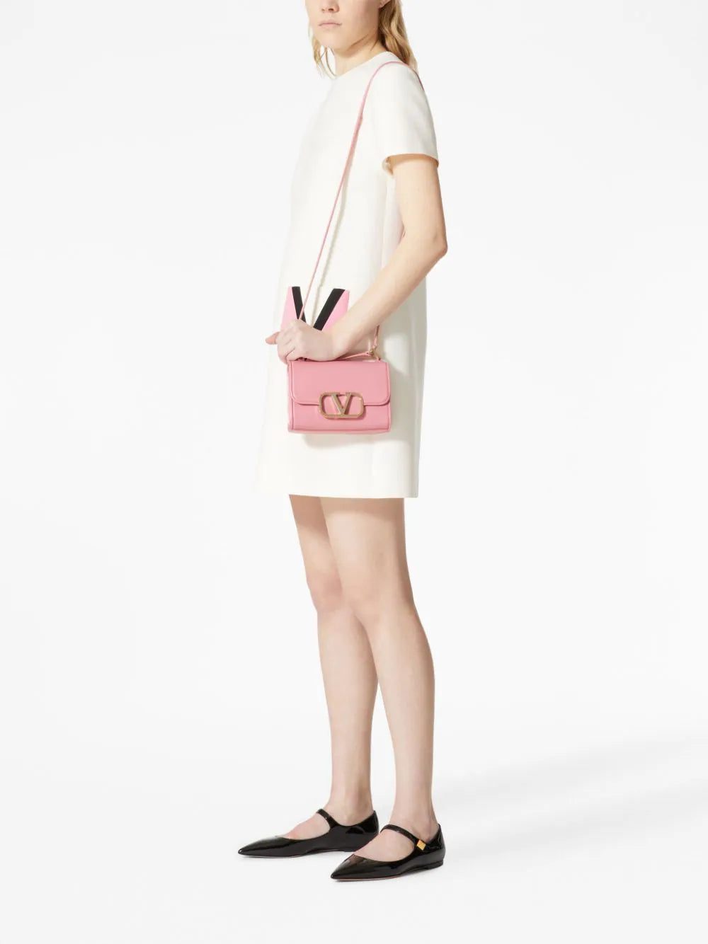 Valentino Garavani small VLogo Type shoulder bag - Image 2