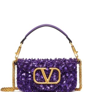 Valentino Garavani Small Locò embellished shoulder bag