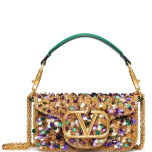 Valentino Garavani  small Locò embellished shoulder bag