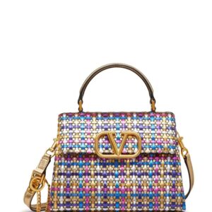 Valentino Garavani small VSLING woven handbag