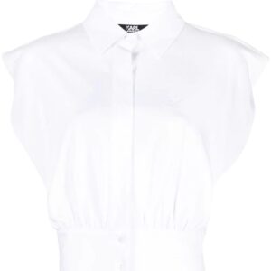 Karl Lagerfeld  shoulder-pad sleeveless shirt