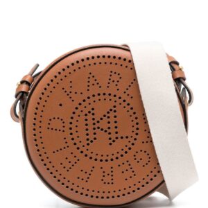 Karl Lagerfeld K/Circle perforated-logo crossbody bag