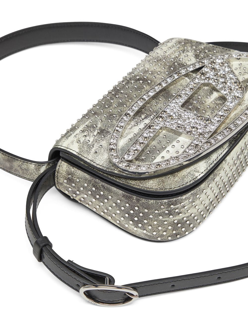Diesel 1DR crystal-embellished shoulder bag - Image 4