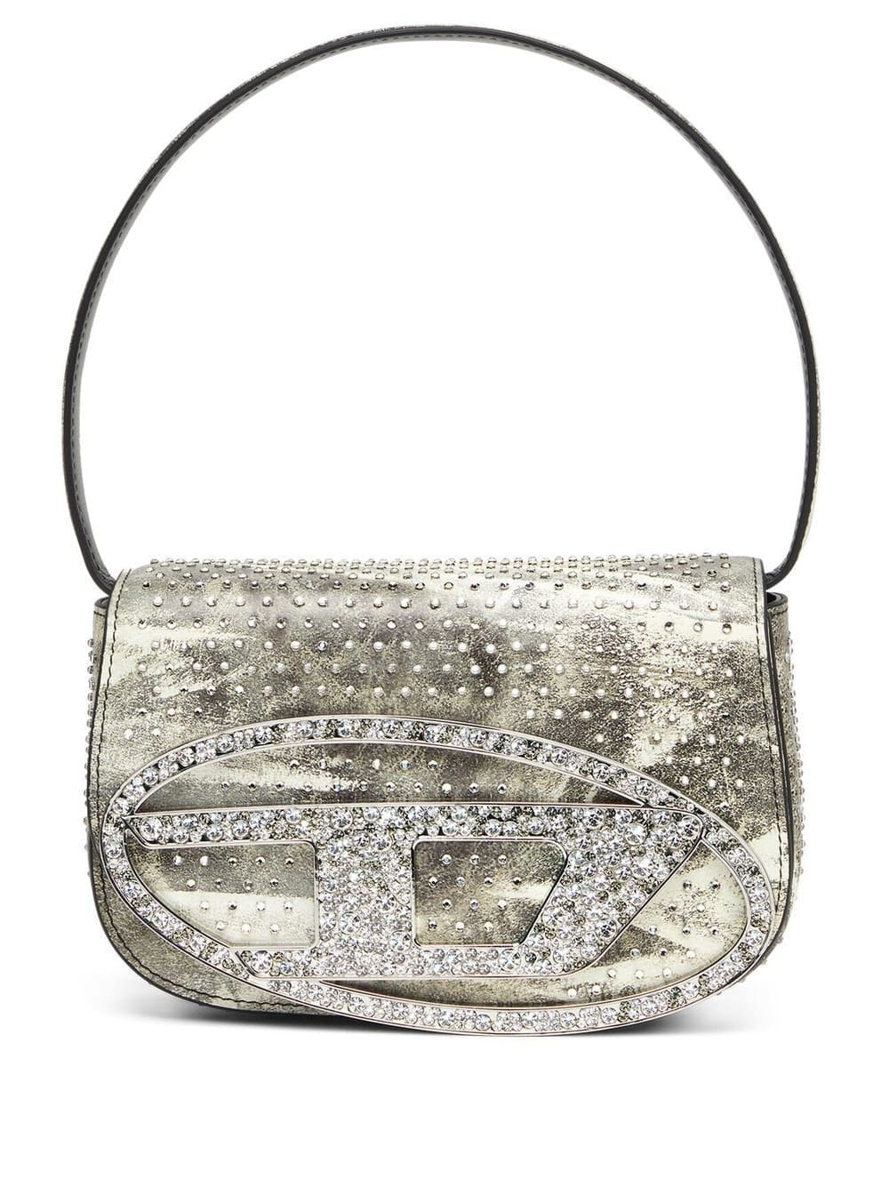 Diesel 1DR crystal-embellished shoulder bag