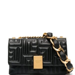 Balmain 1945 quilted-finish shoulder bag