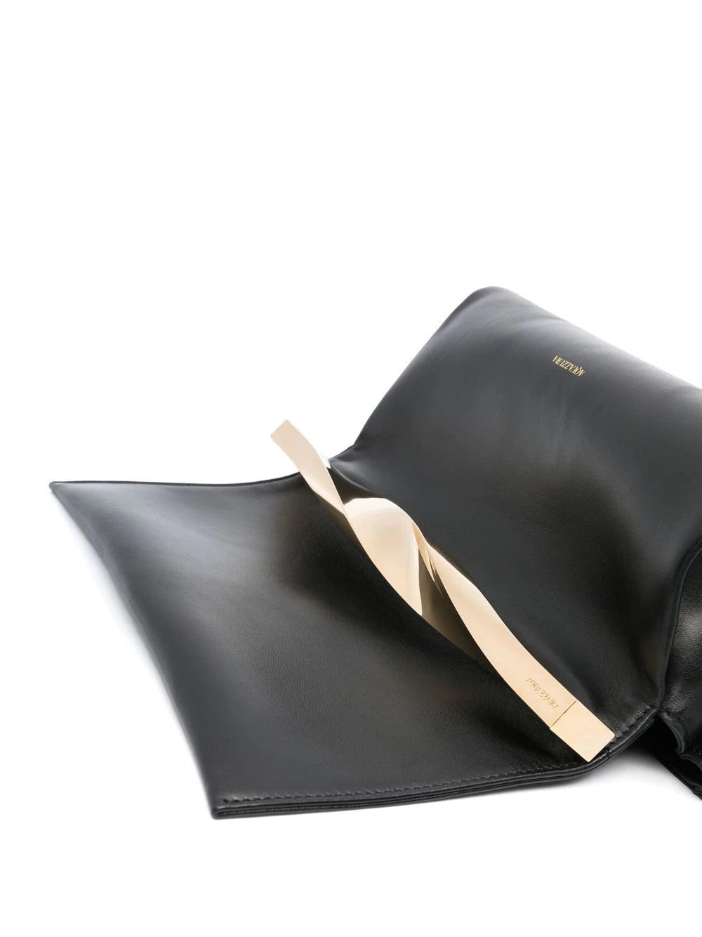Aquazzura twist leather clutch bag - Image 3
