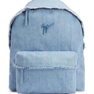 Giuseppe Zanotti frayed denim backpack