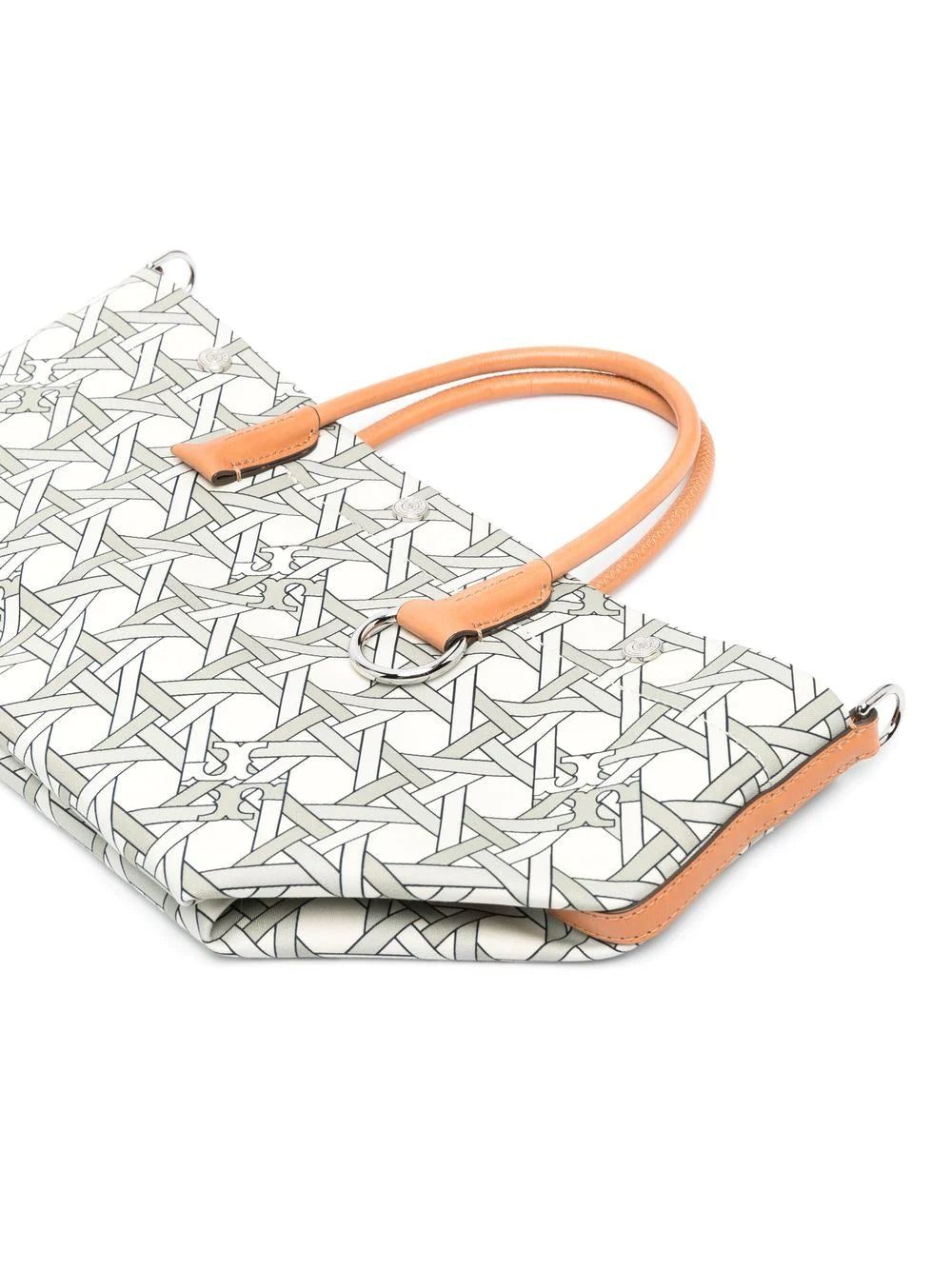 Tory Burch Basketweave-print canvas tote bag - Image 3