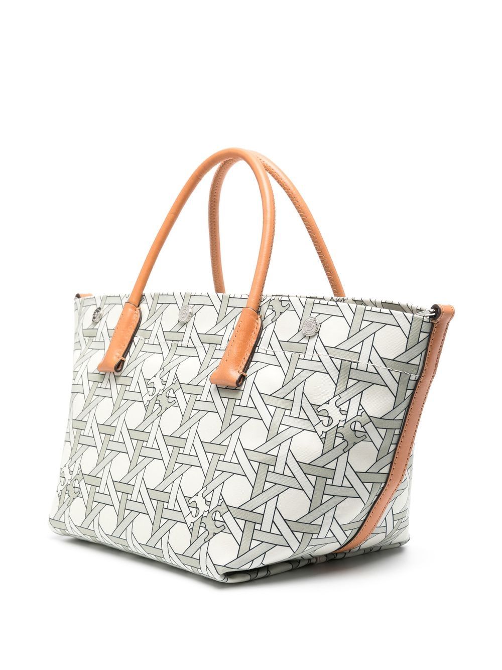 Tory Burch Basketweave-print canvas tote bag - Image 2