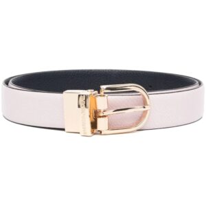 Emporio Armani  logo-buckle leather belt