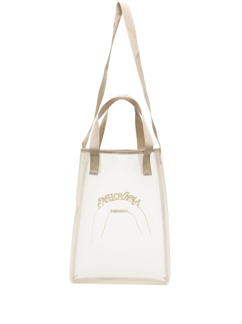 Yoshiokubo logo-embroidered tote bag
