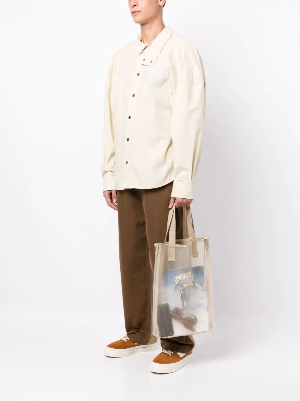 Yoshiokubo logo-embroidered tote bag - Image 2