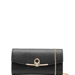 Ferragamo  Gancini leather clutch bag