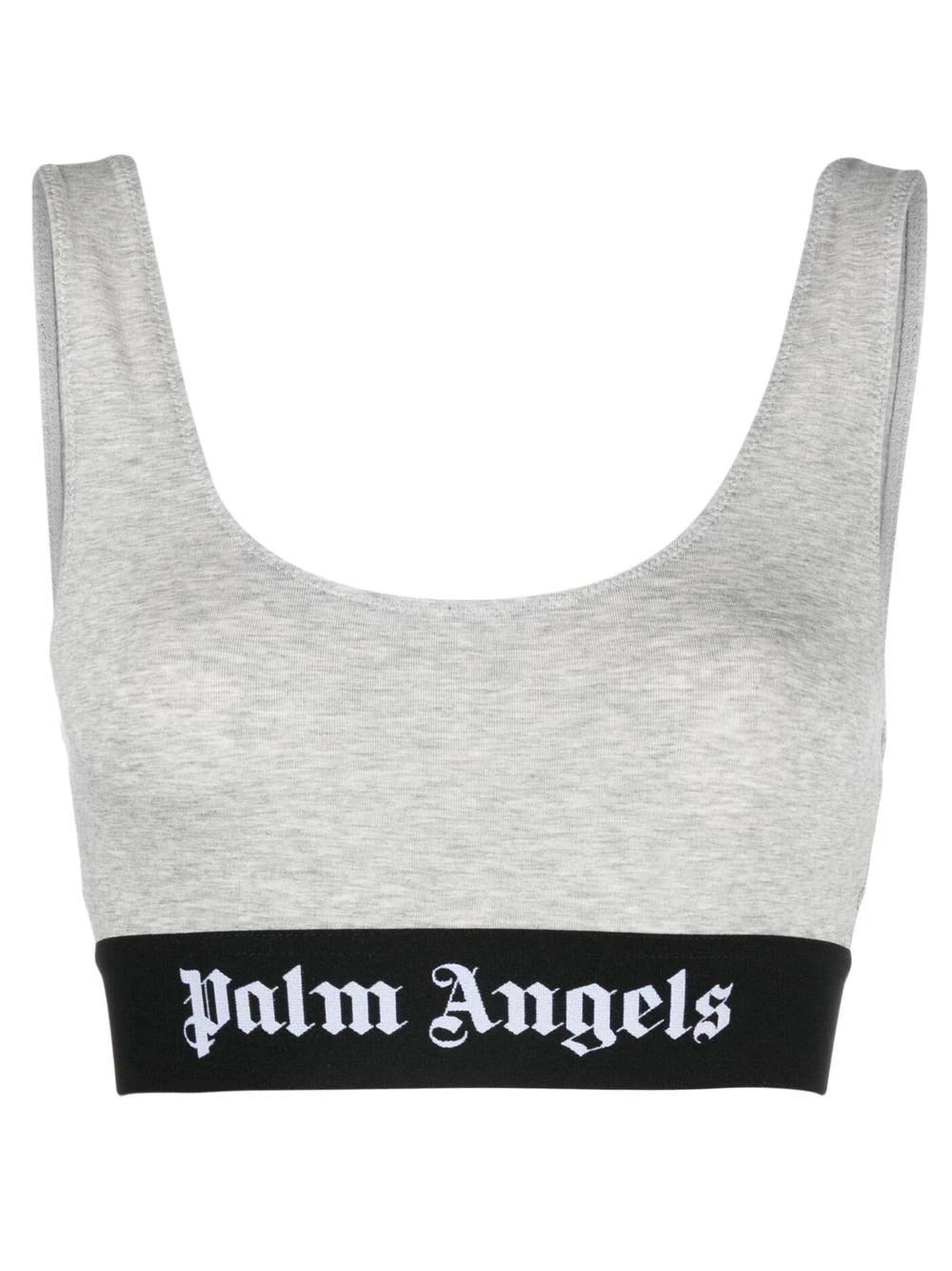 Palm Angels logo-trim bra
