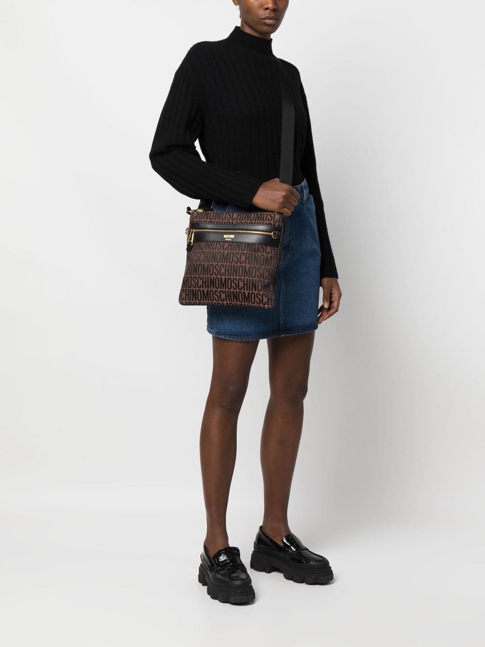 Moschino jacquard-logo cross-body bag - Image 2