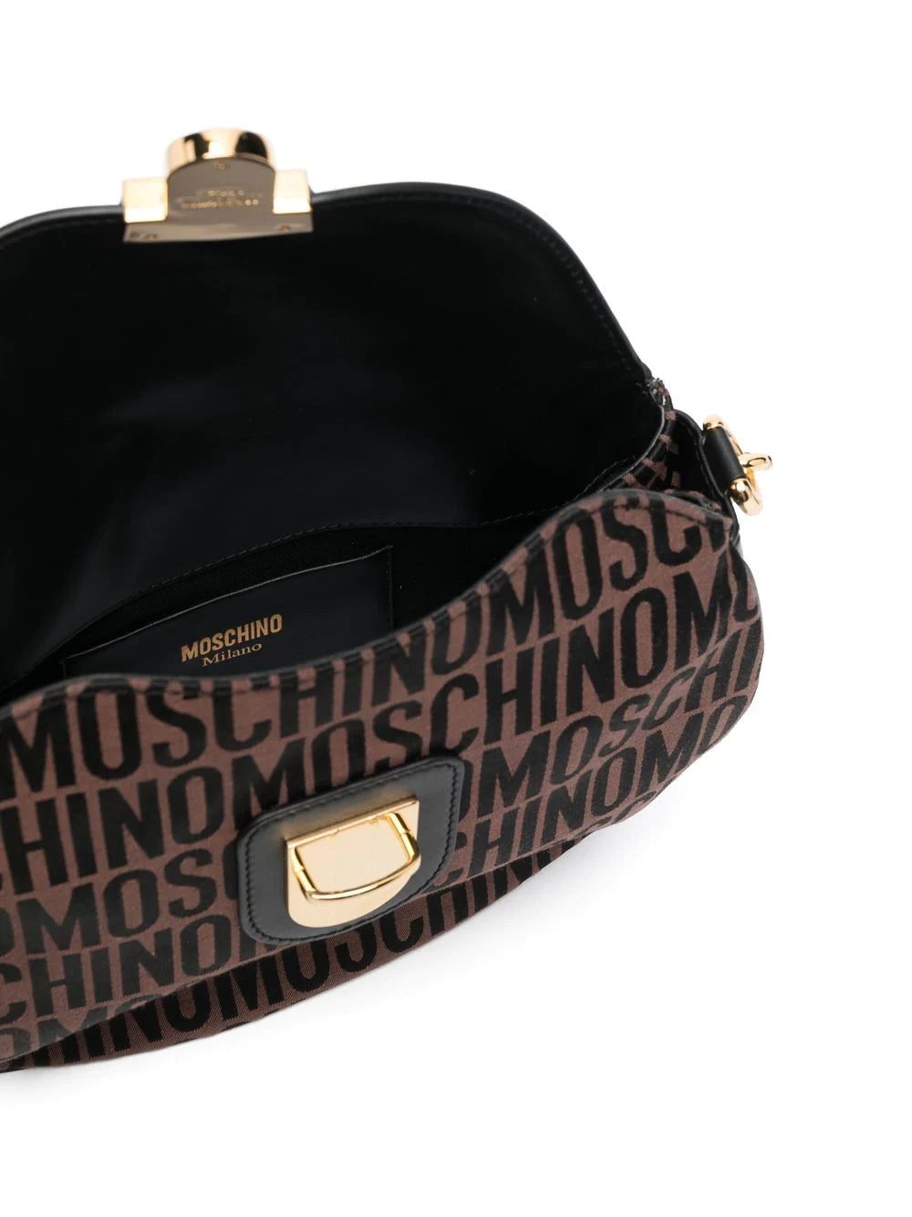 Moschino logo stamp monogram shoulder bag - Image 4