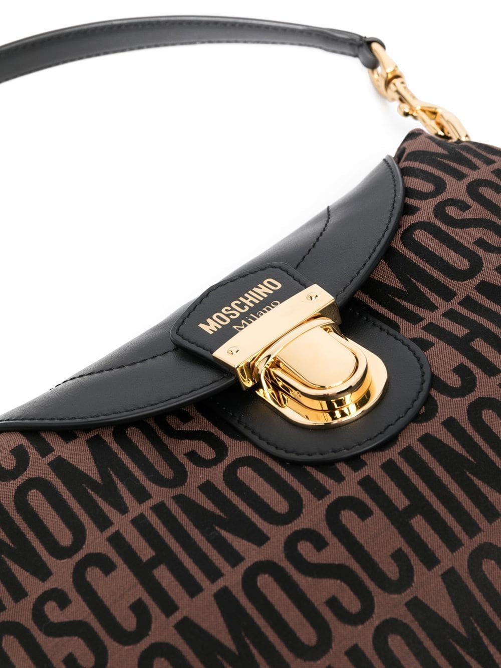 Moschino logo stamp monogram shoulder bag - Image 4