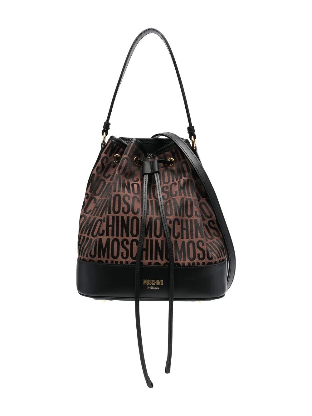 Moschino logo-motif bucket bag