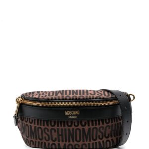 Moschino jacquard-logo motif belt bag