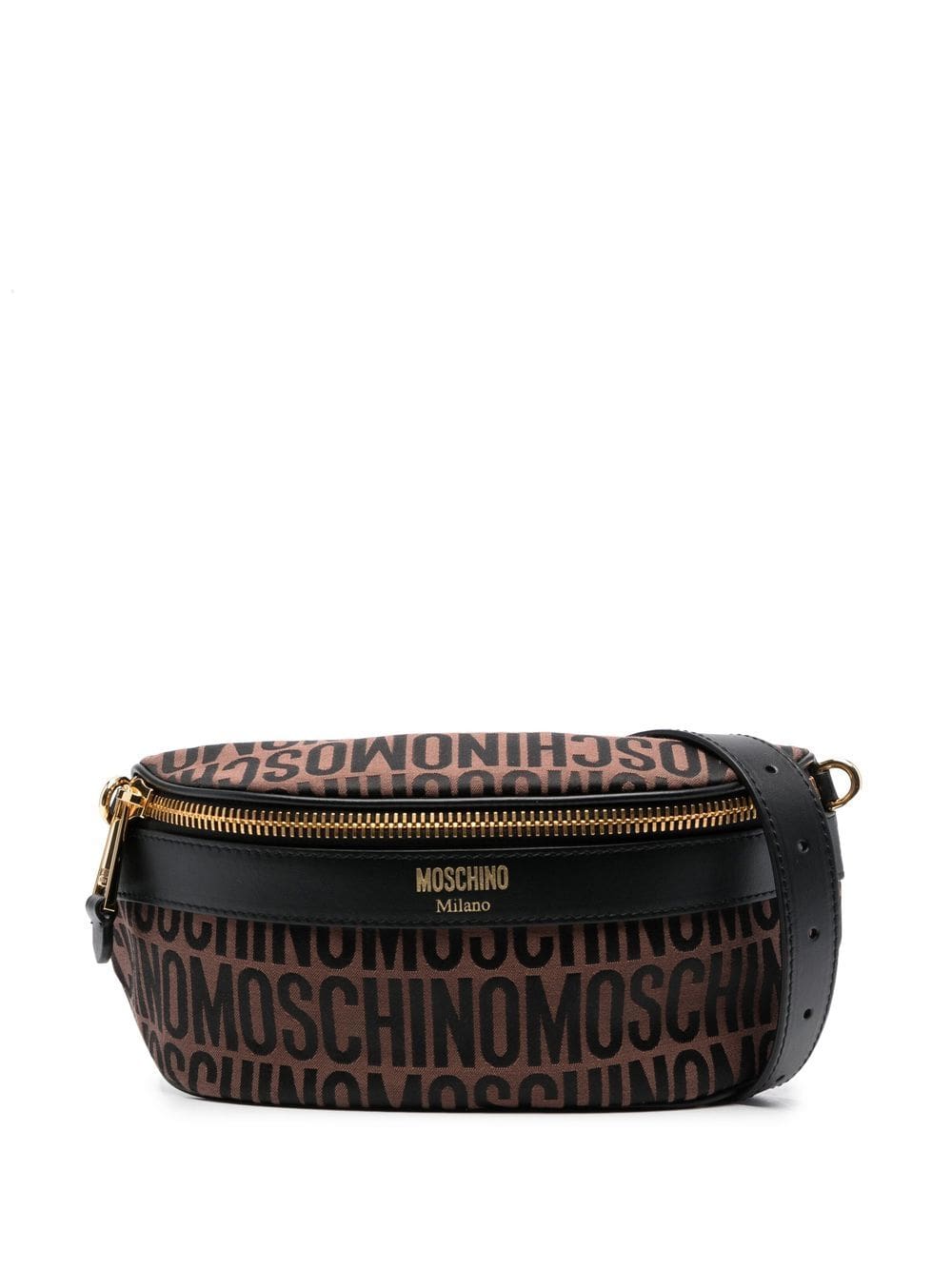 Moschino jacquard-logo motif belt bag