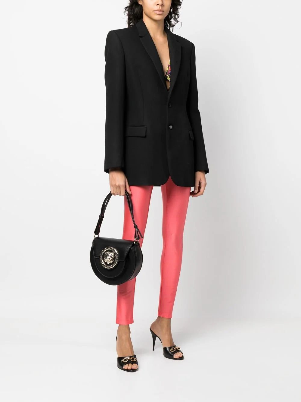 Just Cavalli gold-tone logo plaque shoulder bag - Image 2