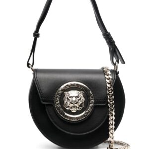 Just Cavalli gold-tone logo plaque shoulder bag