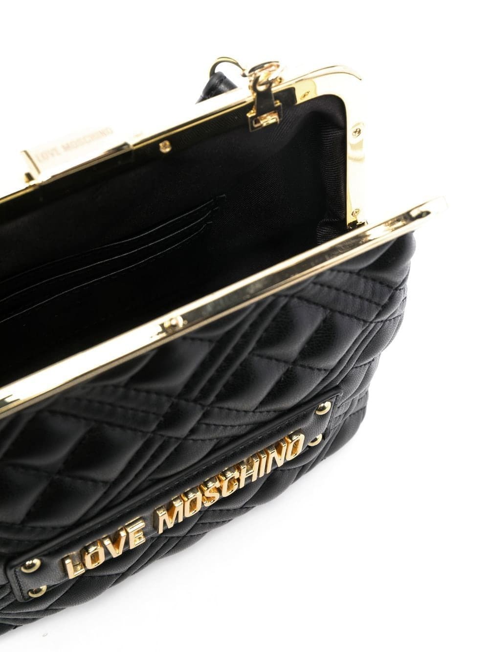 Love Moschino logo-plaque quilted tote bag - Image 4