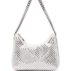 Stella McCartney Falabella crystal-embellished clutch bag