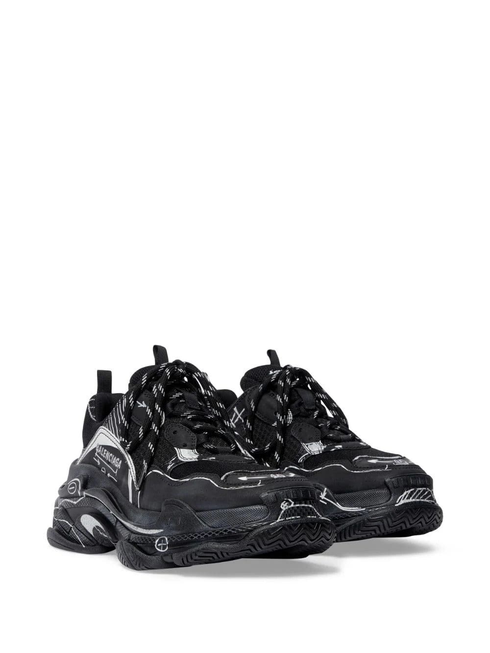Balenciaga Triple S sketch-print sneakers - Image 2
