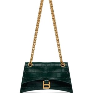 Balenciaga Crush crocodile-embossed shoulder bag