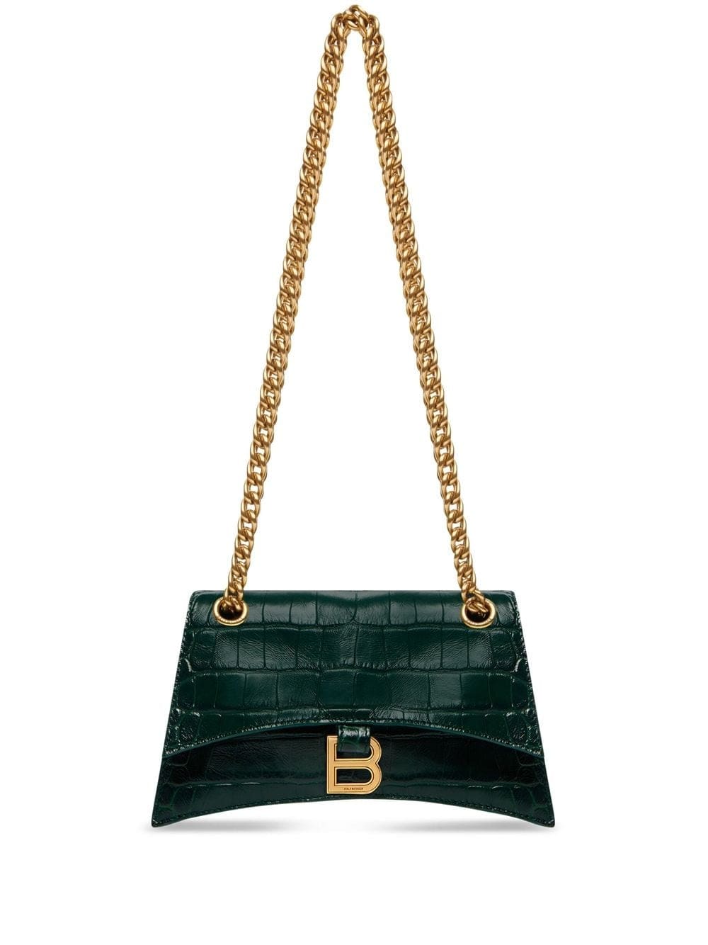 Balenciaga Crush crocodile-embossed shoulder bag