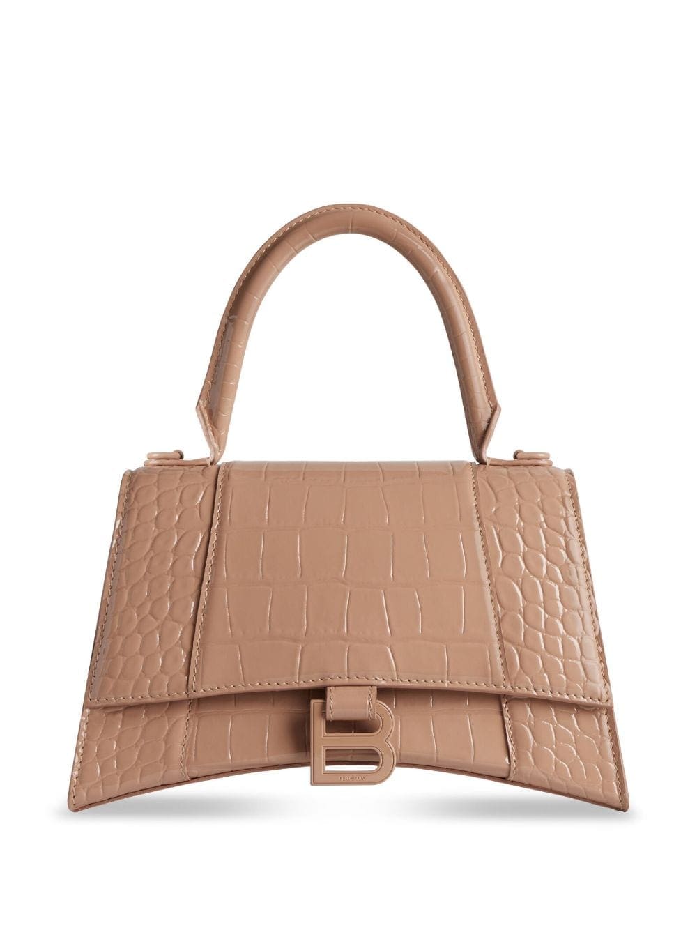 Balenciaga Hourglass crocodile-embossed bag
