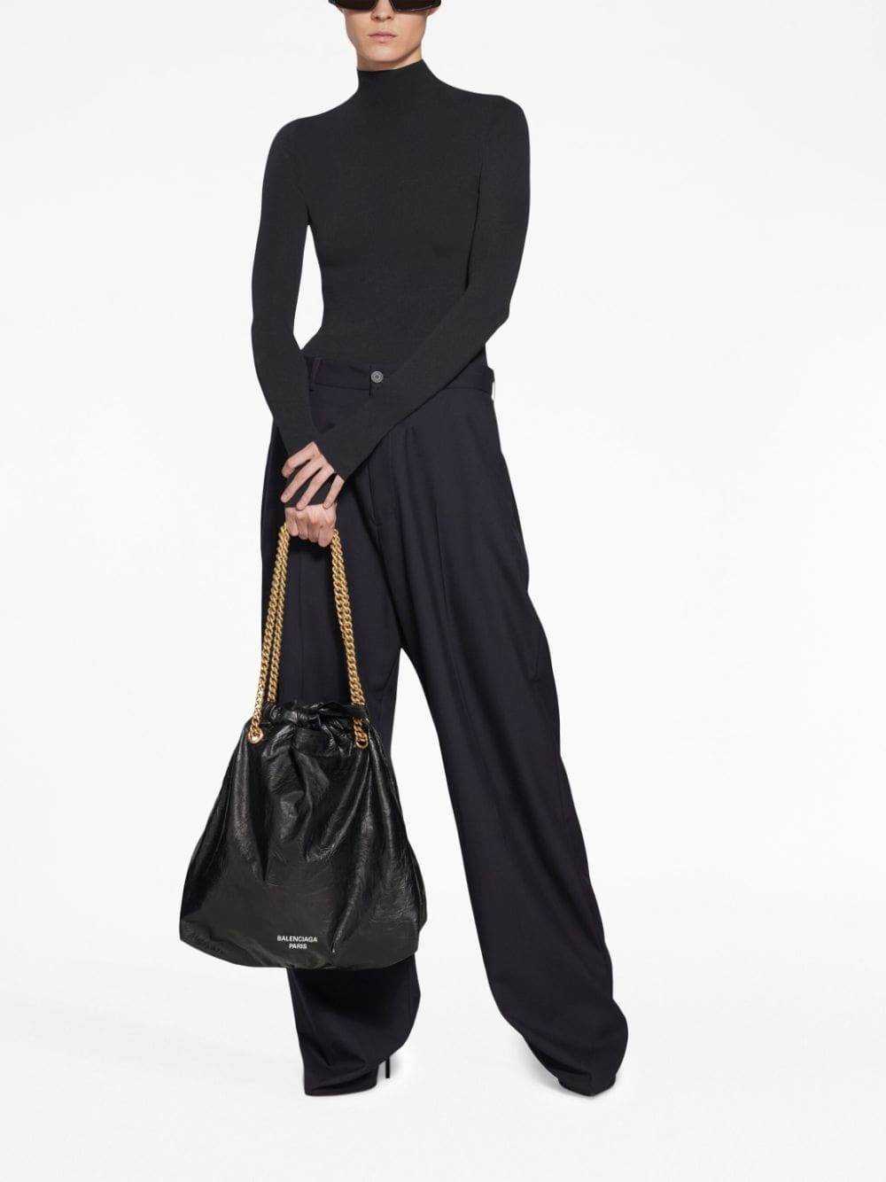 Balenciaga medium Crush leather tote bag - Image 2