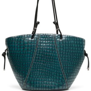Tory Burch embossed crocodile-effect tote bag