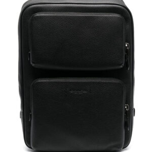 Coach multi-pocket leather backpack