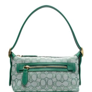 Coach monogram jacquard shoulder bag