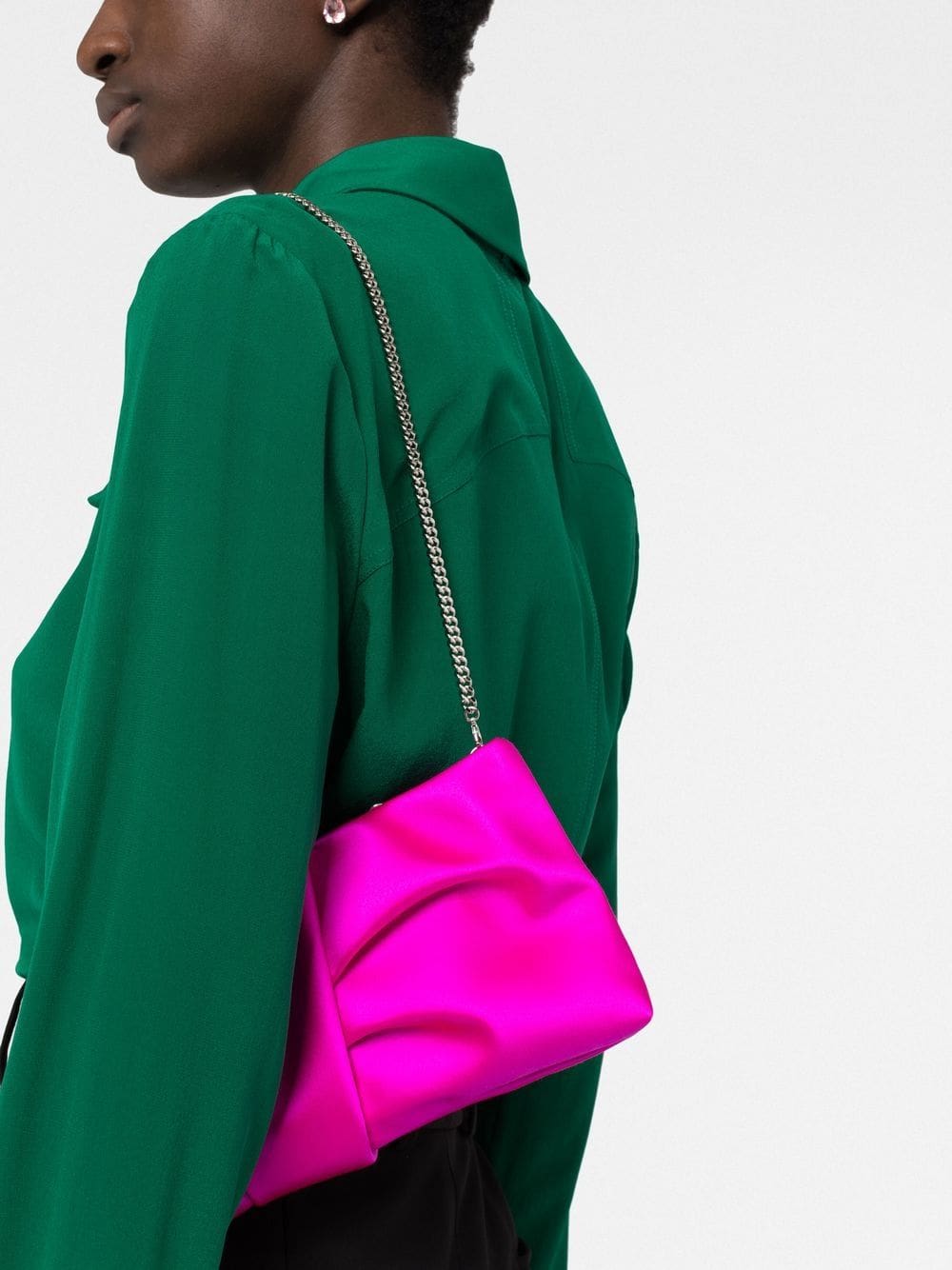 Jimmy Choo Bonny satin clutch - Image 3