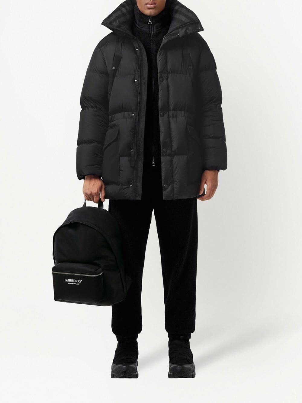 Burberry logo-print zip-around backpack - Image 4